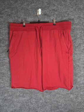 Jordan Craig Shorts Mens 3XL Red Sweat Legacy Edition Drawstring Lounge Casual